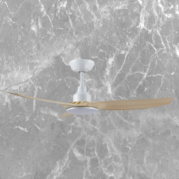 Ventair Skyfan 3 Blade DC Ceiling Fan with LED (52"/1300mm) Light Oak