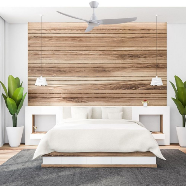 Ventair Skyfan 3 Blade DC Ceiling Fan with LED (60"/1500mm) White