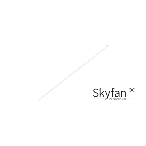 Ventair 600mm Extension Rod with Wiring Loom Satin White