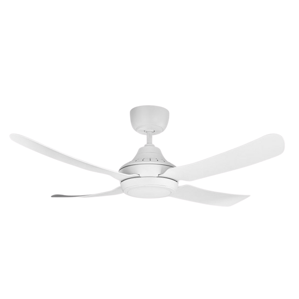 Ventair Sonnet 4 Blade DC Ceiling Fan with 20W Tri Colour LED Light (52"/1300mm) White