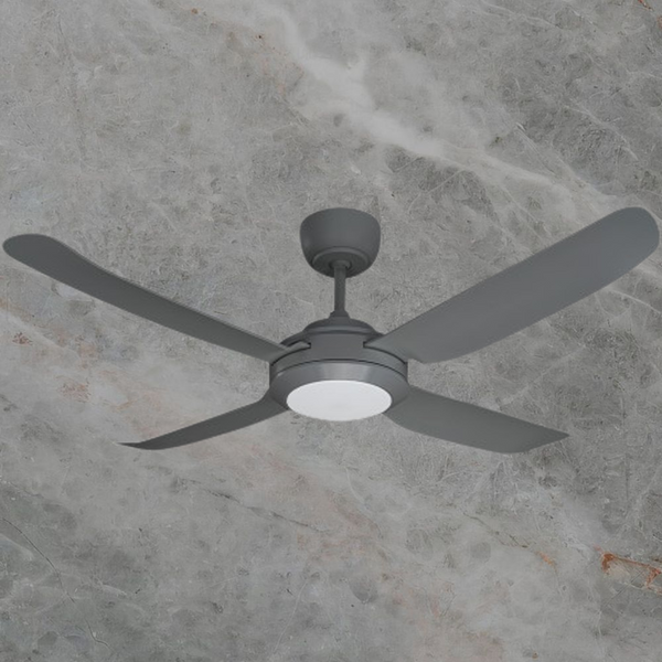 Ventair Spinika II 4 Blade Ceiling Fan with LED Light (52"/1300mm) Titanium