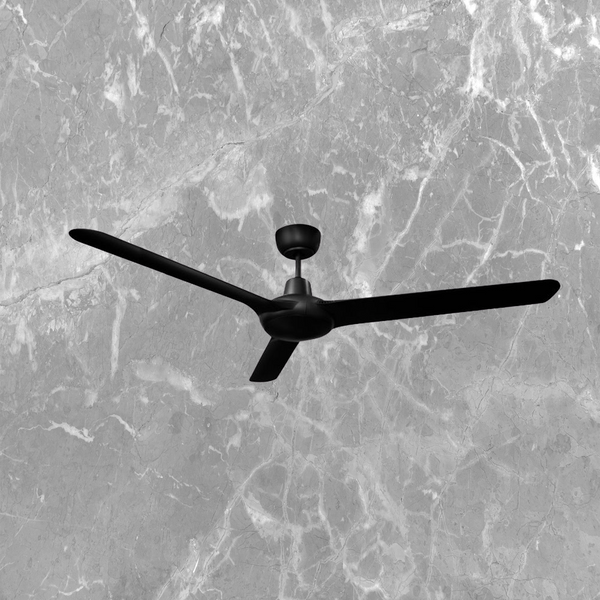 Ventair Spyda Energy Saving DC 3 Blade Ceiling Fan (56"/1400mm) Black