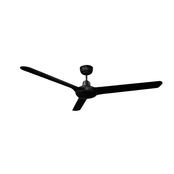 Ventair Spyda Energy Saving DC 3 Blade Ceiling Fan (56"/1400mm) Black
