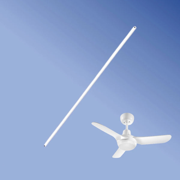 Ventair Spyda AC 900mm Extension Rod with Wiring Loom Satin White