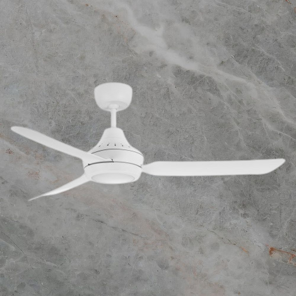 Ventair Stanza 3 Blade Ceiling Fan with LED Light (56"/1400mm) White