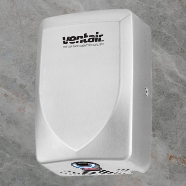 Ventair Thin Dry Wall Mounted Hand Dryer Stainless Steel