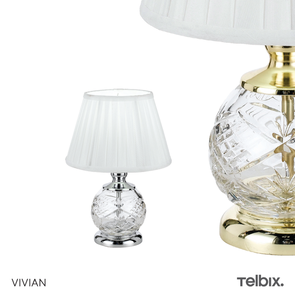 Telbix Vivian Table Lamp Chrome