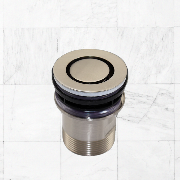 Art Australia Brushed Nickel 40mm Bath Pop Down Waste No Overflow