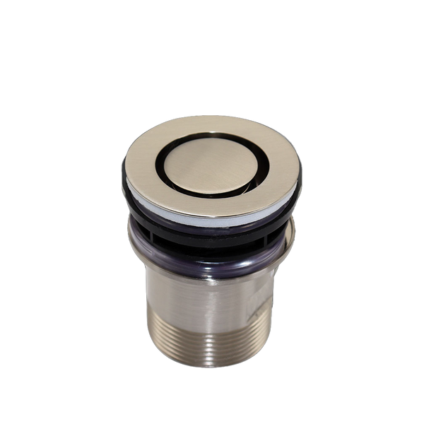 Art Australia Brushed Nickel 40mm Bath Pop Down Waste No Overflow