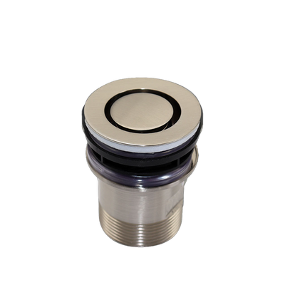 Art Australia Brushed Nickel 40mm Bath Pop Down Waste No Overflow