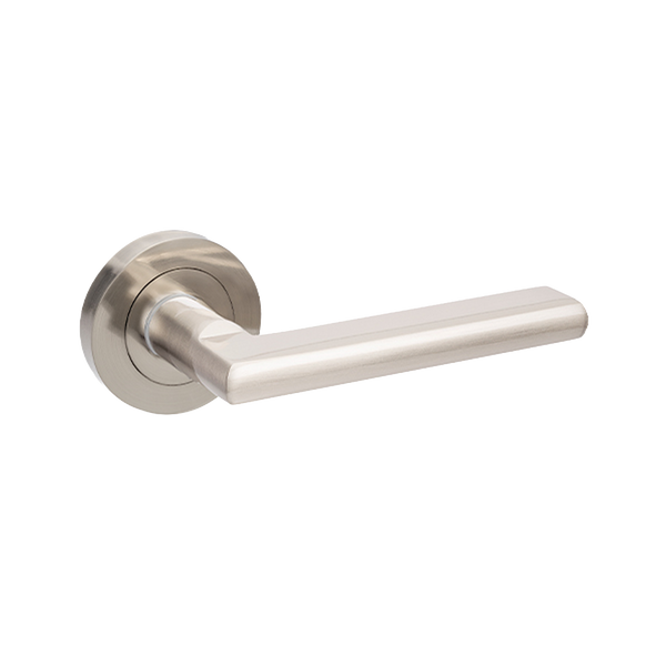 Zanda Epic Entrance Set Lever Door Handle Brushed Nickel
