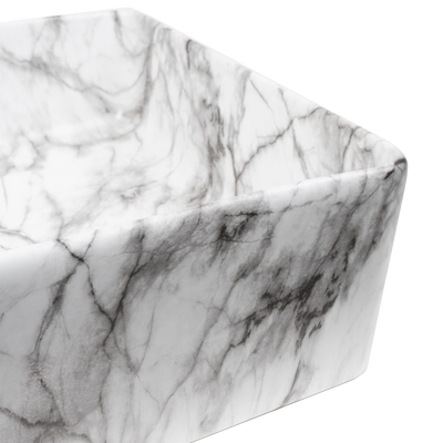 Arabescato Vagli Square Basin