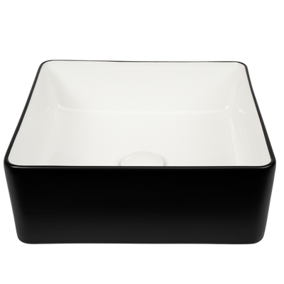 Gunay Matte Black with White Square Basin CLEARANCE