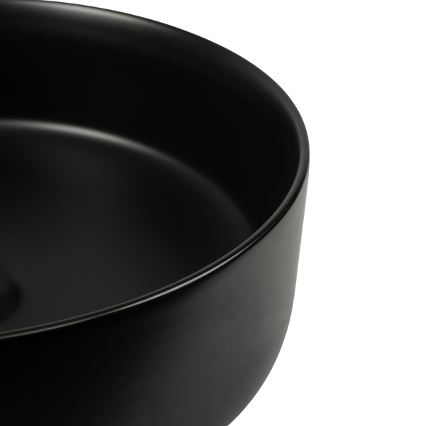 Spica Matte Black Circle Basin