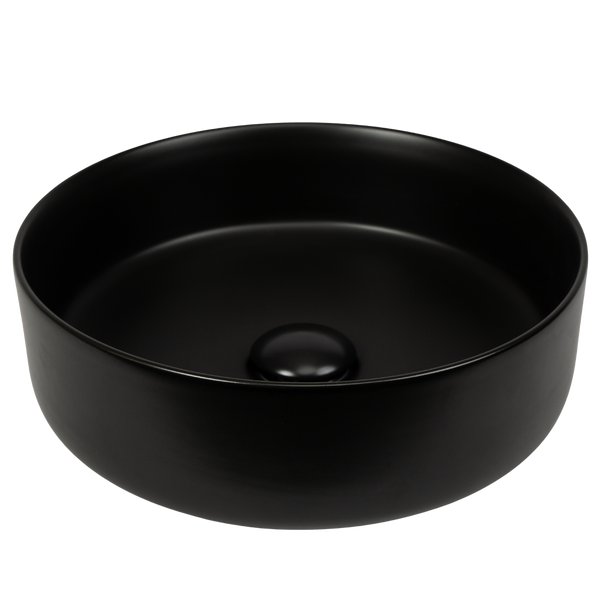 Spica Matte Black Circle Basin