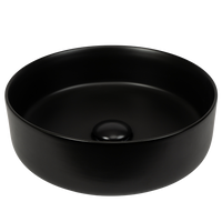 Spica Matte Black Circle Basin