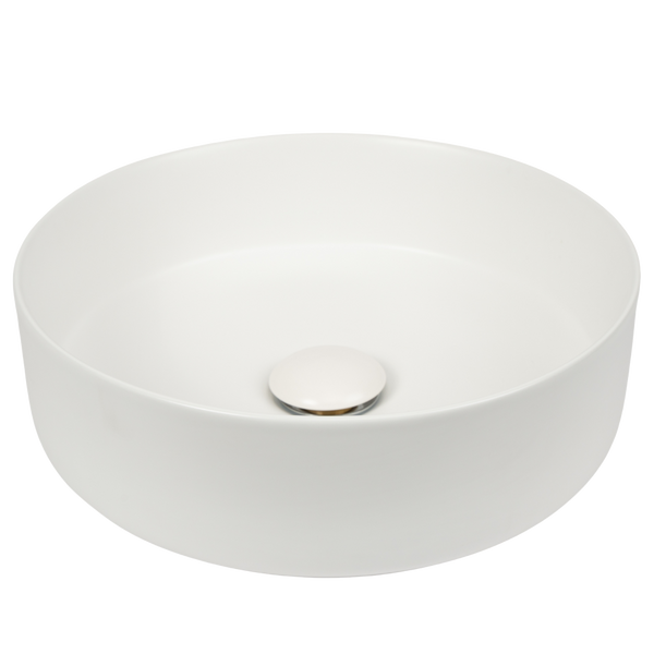 Nashi Matte White Circle Basin