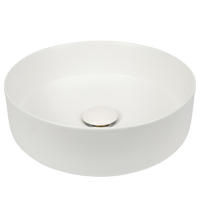 Nashi Matte White Circle Basin
