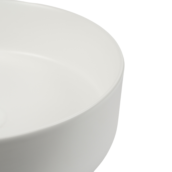 Nashi Matte White Circle Basin