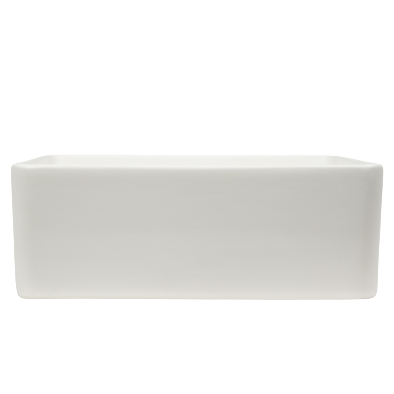 Nashi Matte White Square Basin