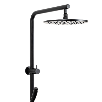 Mira Matte Black Shower Rail Twin Set