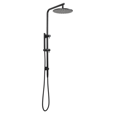 Mira Matte Black Shower Rail Twin Set