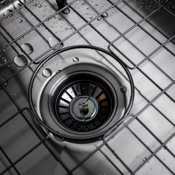 Alma Brushed Gunmetal Nala 450x450 Single Bowl Sink