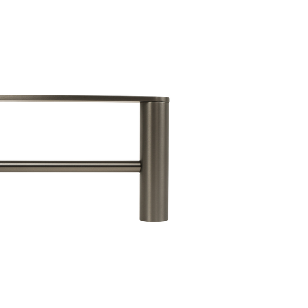 Alma Ascari Brushed Gunmetal 600 Double Towel Rail