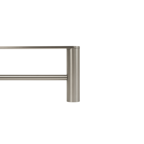 Alma Ascari Brushed Nickel 600 Double Towel Rail