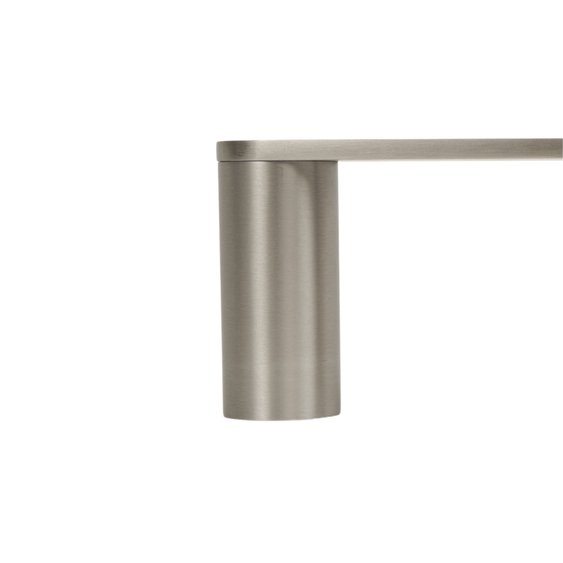 Ascari Brushed Nickel 600 Single Towel Rail