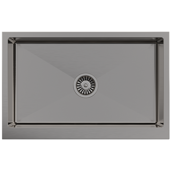 Boden Belfast Brushed Gunmetal Farmhouse Sink