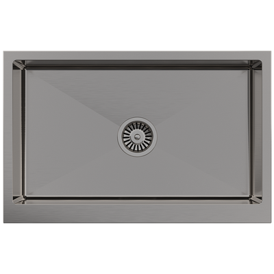 Boden Belfast Brushed Gunmetal Farmhouse Sink