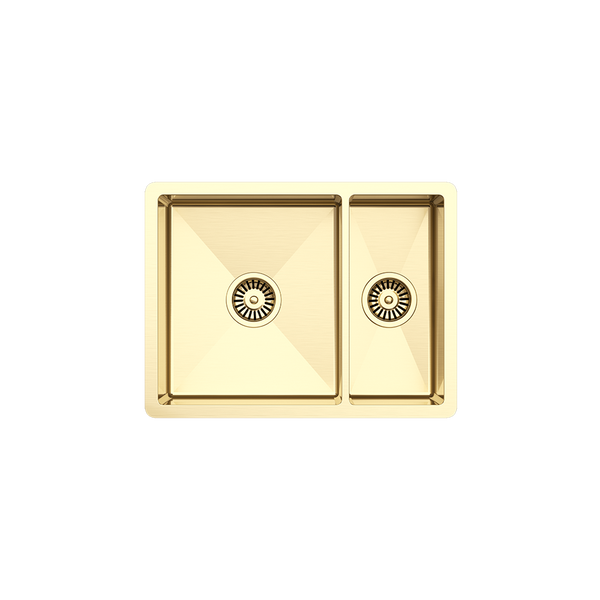 Alma Brushed Brass Gold Clara 595x450 Single & Mini Bowl Sink