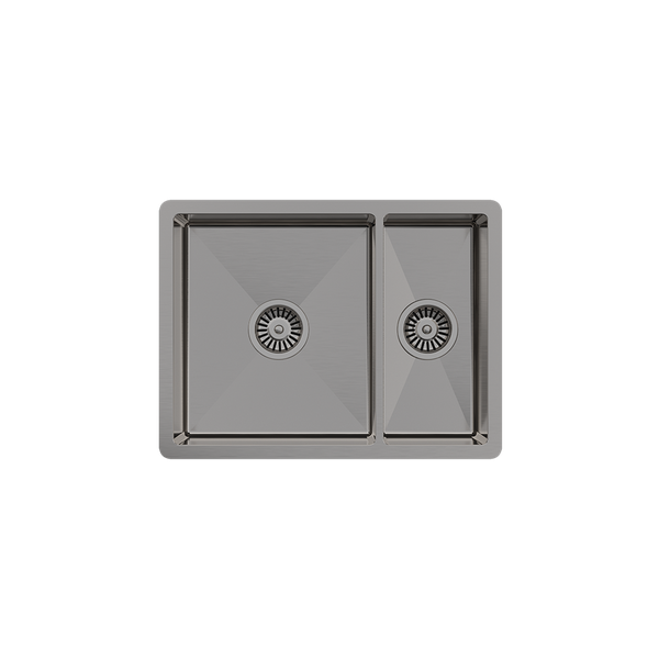 Alma Brushed Gunmetal Clara 595x450 Single & Mini Bowl Sink