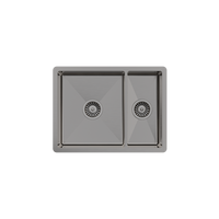 Alma Brushed Gunmetal Clara 595x450 Single & Mini Bowl Sink