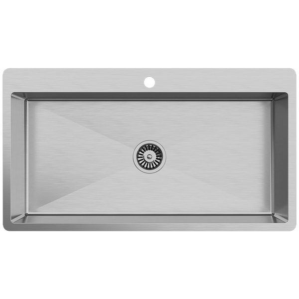 Mila 900x500 XXLarge Single Bowl Tap Landing Sink