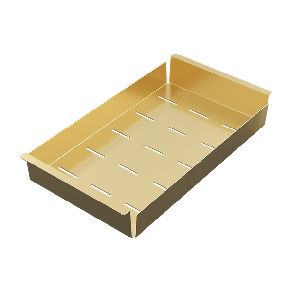 Alma Carter Colander Brass Gold