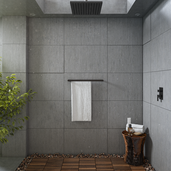 Alma Ascari Brushed Gunmetal 600 Double Towel Rail