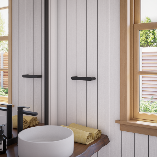 Alma Ascari Matte Black 220 Hand Towel Rail