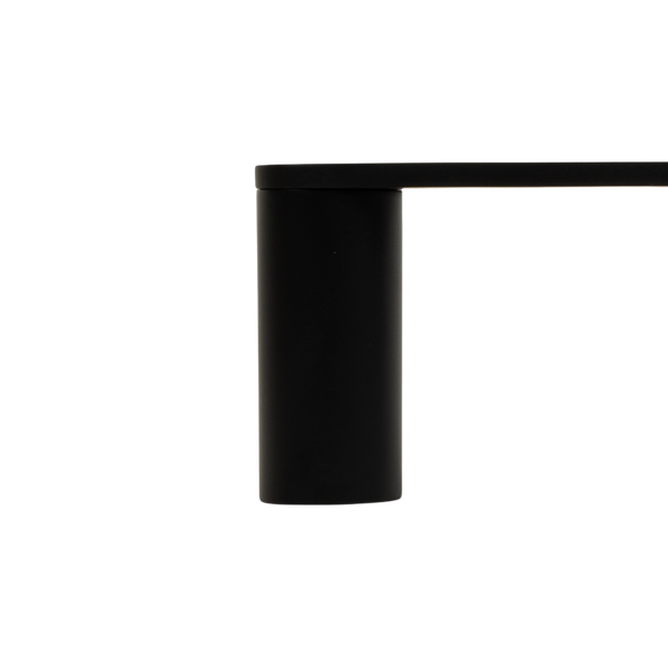 Alma Ascari Matte Black 600 Single Towel Rail