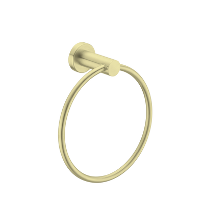 Nero Mecca Hand Towel Ring Brushed Gold