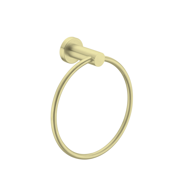 Nero Mecca Hand Towel Ring Brushed Gold