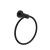 Mecca Hand Towel Ring Matte Black
