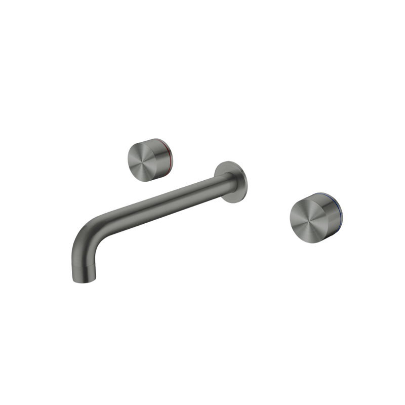 Kara Wall Basin Set 217mm Brushed Gunmetal