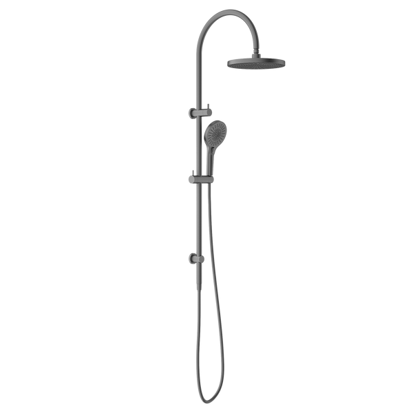 Nero Mecca Twin Shower with Opal Shower Gunmetal