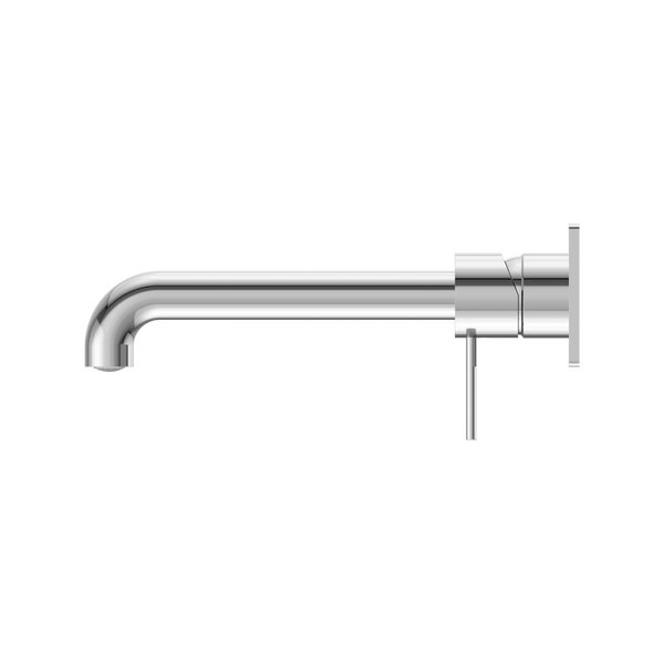 Nero Mecca Wall Basin Mixer 185mm Spout Chrome