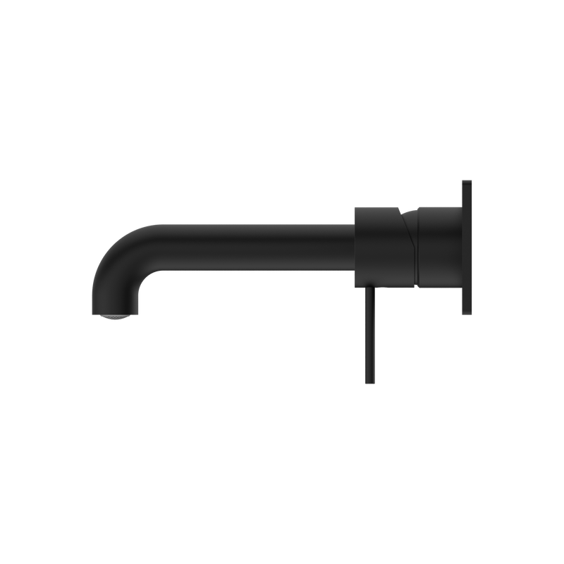 Mecca Wall Basin Mixer 185mm Spout Matte Black