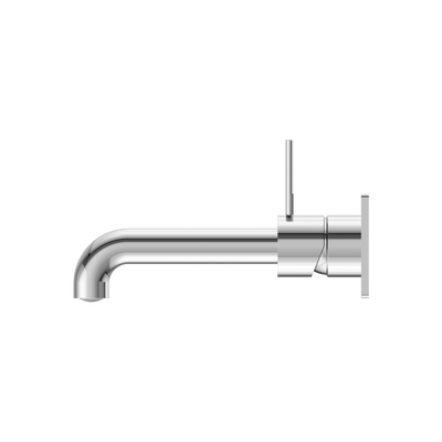 Mecca Wall Basin Mixer Handle Up 185mm Spout Chrome