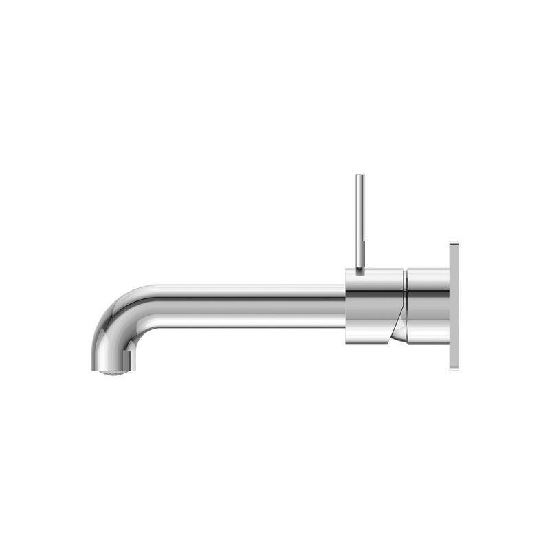 Mecca Wall Basin Mixer Handle Up 185mm Spout Chrome