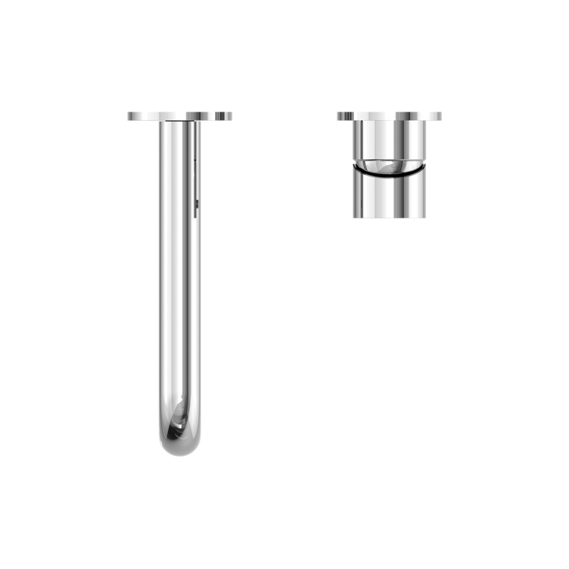 Mecca Wall Basin Mixer Separate Back Plate 230mm Spout Chrome